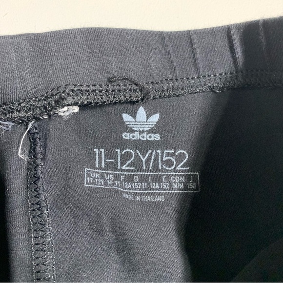 ADIDAS girls 11-12Y iridescent side trim leggings - Picture 3 of 4